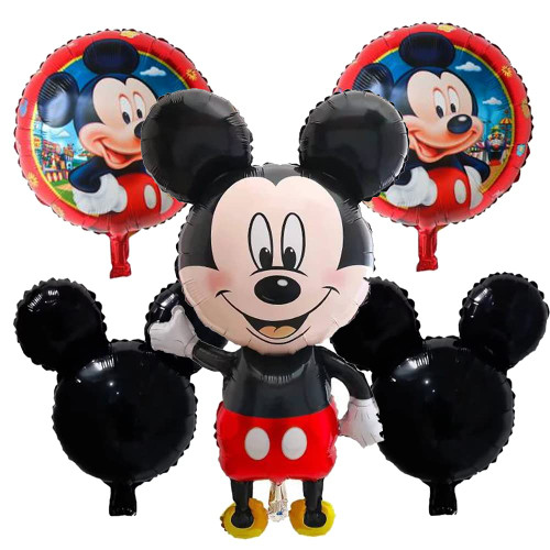 LOVSONG -5 PCS Birthday Party Balloons Large Size Mouse Character Foil Balloon Mickey Balloons Mouse Balloon LOVSONG -5 PCS Birthday Party Balloons Large Size Mouse Character Foil Balloon Mickey Balloons Mouse Balloon