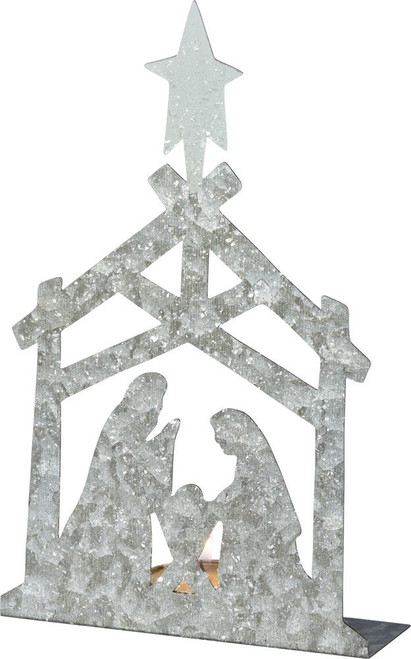 Primitives by Kathy Metal Shelf Sitter, Nativity