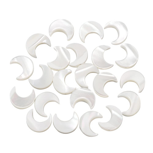 LiQunSweet 30 Pcs Natural Trochid Shell Beads Crescent Moon Bead for DIY Bracelet Necklace Jewelry Making Supplies LiQunSweet 30 Pcs Natural Trochid Shell Beads Crescent Moon Bead for DIY Bracelet Necklace Jewelry Making Supplies