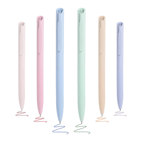 BAYTORY 6Pcs Colored Gel Pens, 6 Pastel Ink Colors, Retractable Quick Dry Ink Pen Fine Point 0.5mm Smooth Writing for School Supplies Journaling Notetaking Drawing Stationery BAYTORY 6Pcs Colored Gel Pens, 6 Pastel Ink Colors, Retractable Quick Dry Ink Pen Fine Point 0.5mm Smooth Writing for School Supplies Journaling Notetaking Drawing Stationery