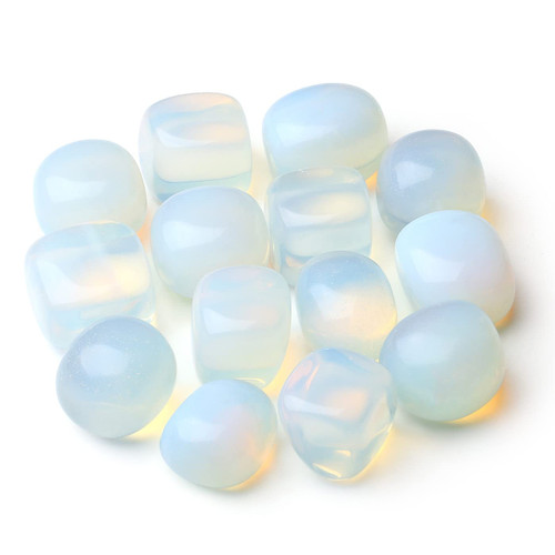 MAIBAOTA Opal Crystals Bulk Tumbled Crystals Polished Stones Natural Gemstones Decorative Stones for Vase Reiki Witch Quartz Crstal Stones