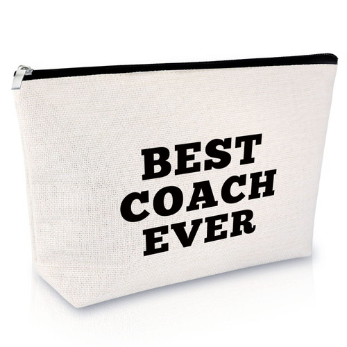 Best Coach Ever Gift Makeup Bag Thank You Gift for Soccer Cheer Softball Volleyball PE Swim Coach Appreciation Gift for Women Coach Birthday Christmas Graduation Gift for Coach Travel Cosmetic Bag Best Coach Ever Gift Makeup Bag Thank You Gift for Soccer Cheer Softball Volleyball PE Swim Coach Appreciation Gift for Women Coach Birthday Christmas Graduation Gift for Coach Travel Cosmetic Bag