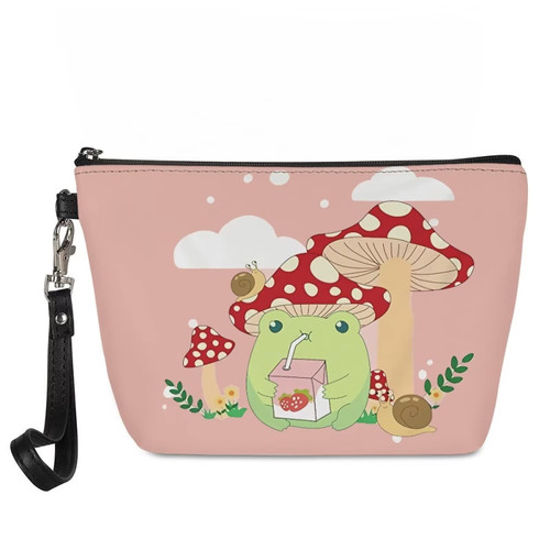 DISNIMO Mushroom Frog Makeup Bag for Women,Cute Cosmetic Bags for Girls, Waterproof Makeup Pouch Travel Bags, Portable Makeup Storage Organizer Toiletry Bag, Makeup Bag Gift for Girls Women DISNIMO Mushroom Frog Makeup Bag for Women,Cute Cosmetic Bags for Girls, Waterproof Makeup Pouch Travel Bags, Portable Makeup Storage Organizer Toiletry Bag, Makeup Bag Gift for Girls Women