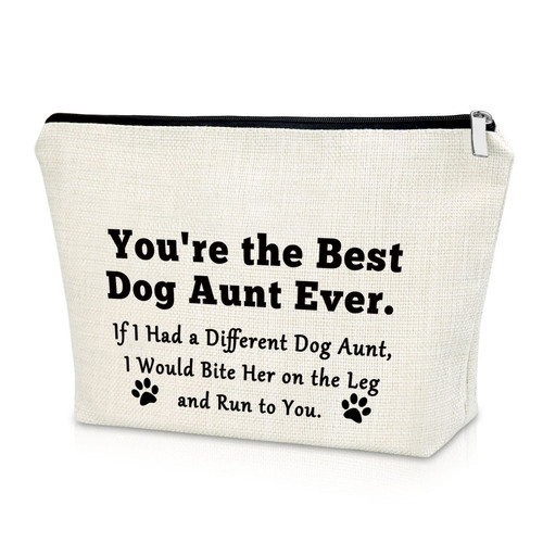 Sazuwu Best Dog Aunt Ever Gifts Dog Lover Gift for Women Makeup Bag Birthday Gift for Dog Auntie Mothers Day Gifts Cosmetic Bag Dog Owners Gifts Christmas Gifts for Her Cosmetic Travel Pouch Sazuwu Best Dog Aunt Ever Gifts Dog Lover Gift for Women Makeup Bag Birthday Gift for Dog Auntie Mothers Day Gifts Cosmetic Bag Dog Owners Gifts Christmas Gifts for Her Cosmetic Travel Pouch