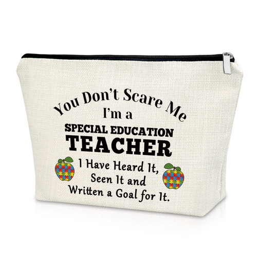 Special Education Teacher Appreciation Gift Makeup Bag Autism Teacher Gift Special Education School Teacher Gifts Cosmetic Bag Thank You Gift Retirement Teachers day Gift Cosmetic Travel Pouch Special Education Teacher Appreciation Gift Makeup Bag Autism Teacher Gift Special Education School Teacher Gifts Cosmetic Bag Thank You Gift Retirement Teachers day Gift Cosmetic Travel Pouch