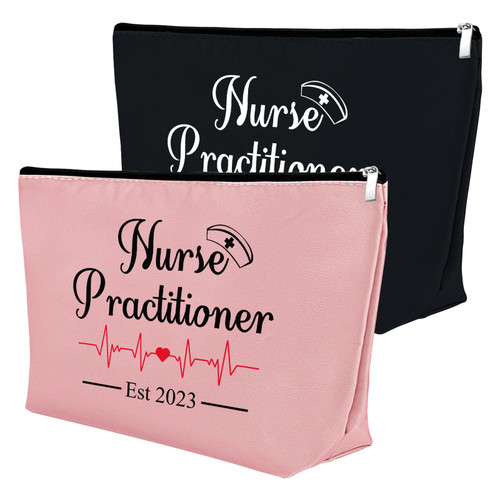 2Pcs Nurse Gifts for Nurse Practitioner Makeup Bag New Nurses Graduation Gifts NP Est 2023 Gifts Nurse Cosmetic Bag Nurse Week Gifts for Nurse Christmas Birthday Gift Travel Makeup Pouch(Black,Pink) 2Pcs Nurse Gifts for Nurse Practitioner Makeup Bag New Nurses Graduation Gifts NP Est 2023 Gifts Nurse Cosmetic Bag Nurse Week Gifts for Nurse Christmas Birthday Gift Travel Makeup Pouch(Black,Pink)