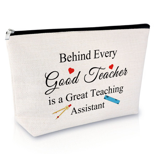 Teaching Assistant Gift Makeup Bag Appreciation Gift for Teacher Thank You Gift for Women Retirement Gift for Teacher Graduation Birthday Gift for Her Teachers Day Christmas Gift Travel Cosmetic Pouch Teaching Assistant Gift Makeup Bag Appreciation Gift for Teacher Thank You Gift for Women Retirement Gift for Teacher Graduation Birthday Gift for Her Teachers Day Christmas Gift Travel Cosmetic Pouch