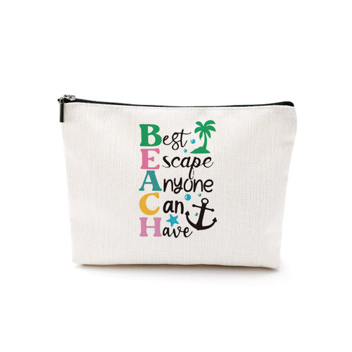 Ovfhus Beach Bag Makeup Bag Weekender Bags for Women Cosmetic Bag Weekend Travel Bag Gifts for Sister Friend Mom Bestie Birthday Friendship Holiday Vacation Summer Beach Gifts