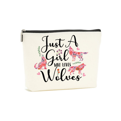 Decohim Girl Loves Wolves Makeup Cosmetic Bag Wolf Gifts Wolf Stuff Flower Pink Wolf Party Favors Bag for Women Animal Lovers Mom Sisters BFF Bridesmaid Besties Friends Travel Birthday Decohim Girl Loves Wolves Makeup Cosmetic Bag Wolf Gifts Wolf Stuff Flower Pink Wolf Party Favors Bag for Women Animal Lovers Mom Sisters BFF Bridesmaid Besties Friends Travel Birthday