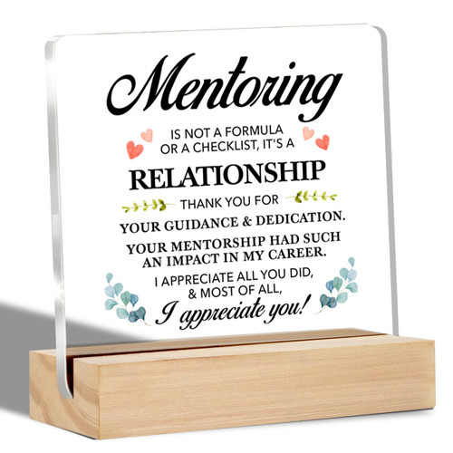 Thank You Mentor Gifts I Appreciation You Clear Desk Decorative Sign Grateful Appreciation Gift for Boss Coach Mentor Acrylic Sign with Stand Table Plaque Sign Keepsake Thank You Mentor Gifts I Appreciation You Clear Desk Decorative Sign Grateful Appreciation Gift for Boss Coach Mentor Acrylic Sign with Stand Table Plaque Sign Keepsake