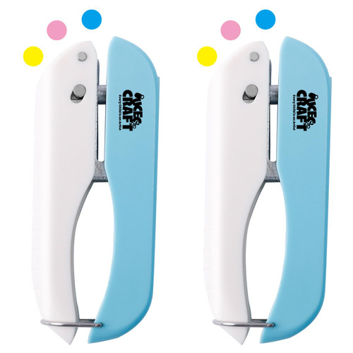 UCEC Small Hole Punch Single, 1/4 Inch Small Hole Puncher for Tags, One Mini Hole Punch Shapes, Craft Paper Hole Punch with Lock for School Office Supplies DIY Art Project Tickets, 2 Pack