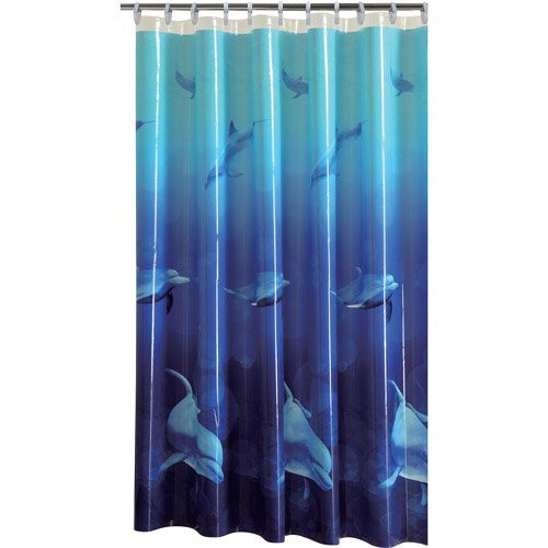 Mainstays Down Under Photoreal PEVA Shower Curtain