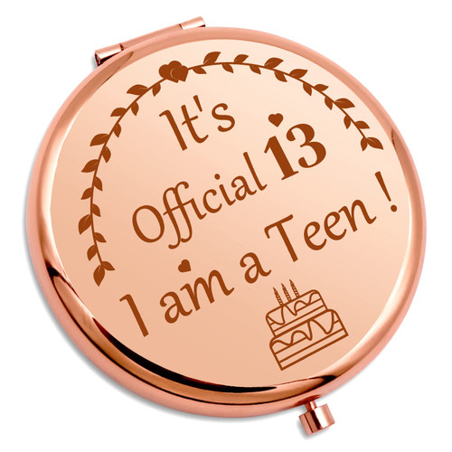 Happy 13th Birthday Gifts For Girls Teenager Travel Makeup Mirror 13 Year Old Birthday Gifts For Daughter Granddaughter Niece Best Friend Sister 13th Birthday Gifts for Her Compact Makeup Mirror Happy 13th Birthday Gifts For Girls Teenager Travel Makeup Mirror 13 Year Old Birthday Gifts For Daughter Granddaughter Niece Best Friend Sister 13th Birthday Gifts for Her Compact Makeup Mirror