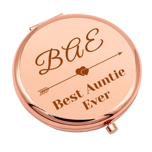 Gifts for Aunt from Niece Compact Makeup Mirror Aunt Gifts Best Aunt Ever Gifts Aunt Gift for Mother's Day Thank You Gift for Auntie Folding Makeup Mirror Birthday Thanksgiving Retirement Gifts
