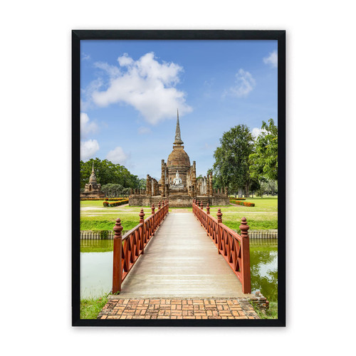 POPLOVECARD Picture Frames A4 Wall & Tabletop with Stand and Wall Hanging Option, Metal Frame with HD Acrylic Display Poster Frame or Certificate Frame(Black)