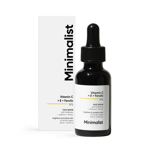 Minimalist 16% Vitamin C Serum With Vitamin E & Ferulic acid for Glowing Skin (20 ml) Minimalist 16% Vitamin C Serum With Vitamin E & Ferulic acid for Glowing Skin (20 ml)