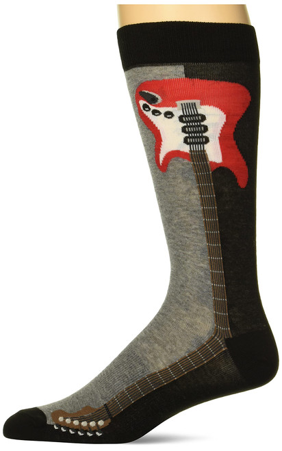 K. Bell Socks mens Music and Musician Fun Novelty Crew Socks, Black, 6.5-12 US