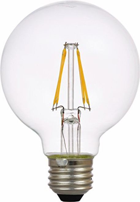 Sylvania Home Lighting 74333 Sylvania Ultra LED G25 Filament Light Bulb-Dimmable-40W Equivalent 2700K-Medium Base, Dimmable Soft White-(2700K)