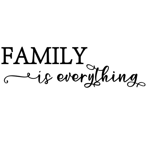 Fencosyn Wall Decor Sticker Family is Everything Removable Vinyl Art Decal for Living Room Bedroom Decoration