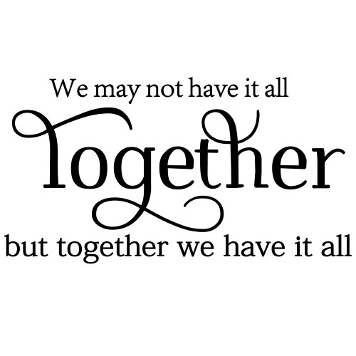 Fencosyn We May not Have it All Together, but Together we Have it All Vinyl Wall Art Decals Stickers Sayings Words Home Decor Fencosyn We May not Have it All Together, but Together we Have it All Vinyl Wall Art Decals Stickers Sayings Words Home Decor