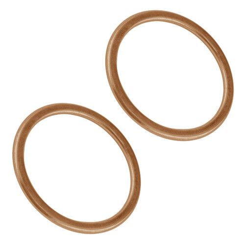 Caltric 2x Exhaust Pipe Gasket Compatible with Honda Shadow Sabre 1100 VT1100C2 2000-2007