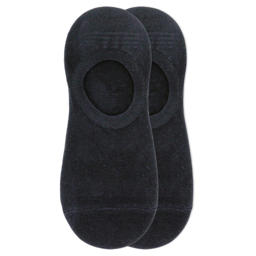 K. Bell Women's Repreve Low Cut Liner Sock 2 Pack, Black, Women's Shoe Size: 9-11