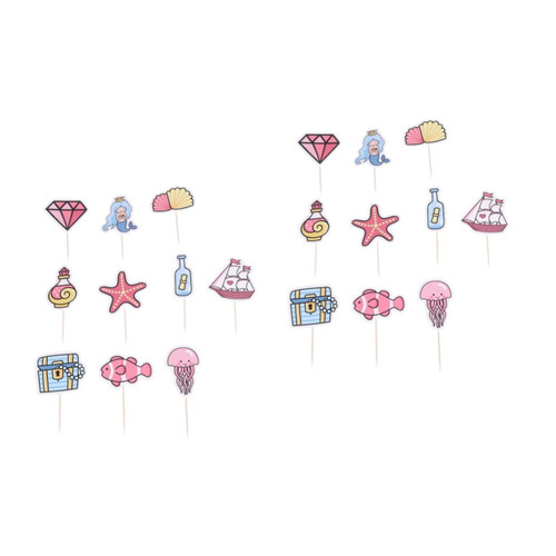 BESTOYARD 60 Pcs baby shower cupcake decor cupcake topper kids birthday party supplies fruit decor fruit cake baby decor dessert toppers party cake picks cake toppers Insert card top hat