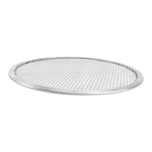 FUOYLOO Nonstick Frying Pan Round Baking Pan Mini Oven Pizza Baking Screen Oven Trays Non Stick Pizza Tray Tool Pizza Crust Pizza Plate Steel Spaghetti Silver Baking Pizza Baking Pan