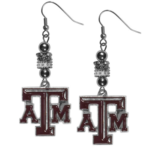 NCAA Siskiyou Sports Womens Texas A&M Aggies Euro Bead Earrings One Size Team Color