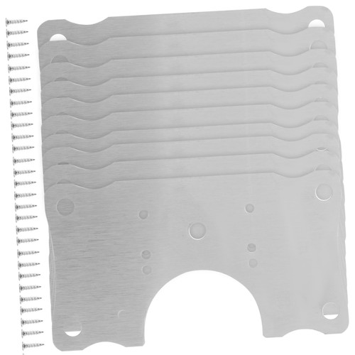 DOITOOL 10pcs Repair Hinge Repair Plate Hinges for Kitchen Cabinets Cabinet Door Hinge Screw Kit Door Hinge Template Hinge Repair Plate Kit Kitchen Safe Corner Cabinet Hinge Plates Silver