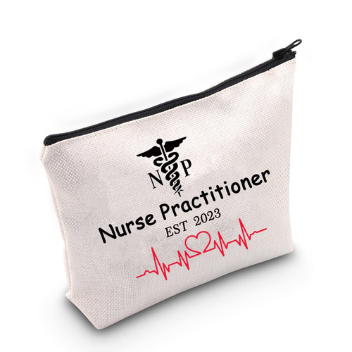 JNIAP NP Gifts Nurse Cosmetic Bag Nurse Practitioner Gifts Makeup Travel Bag for New Nurses Graduation Gifts (NP Est 2023) JNIAP NP Gifts Nurse Cosmetic Bag Nurse Practitioner Gifts Makeup Travel Bag for New Nurses Graduation Gifts (NP Est 2023)