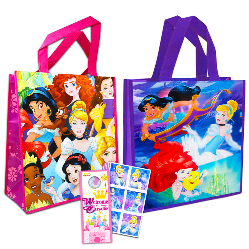 Disney Princess Reusable Tote Grocery Bag Pack ~ 2 Pack of Princess Reusable Tote Bag for Groceries and Gifts Princess Totes Disney Princess Reusable Tote Grocery Bag Pack ~ 2 Pack of Princess Reusable Tote Bag for Groceries and Gifts Princess Totes