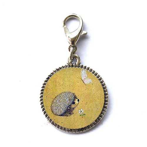 Cute Hedgehog Charm Jewelry Friend Gift Bracelet Pendant Zipper Pull Charm with Lobster Clasp Art Photo Zipper Pull Jewelry Cute Hedgehog Charm Jewelry Friend Gift Bracelet Pendant Zipper Pull Charm with Lobster Clasp Art Photo Zipper Pull Jewelry