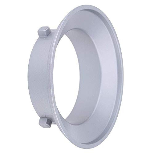 YUOCU 5.9"/15cm Diameter Metal Speed Ring Adapter Speedring Compatible Bowens S Flash Collapsible Softbox Monolight