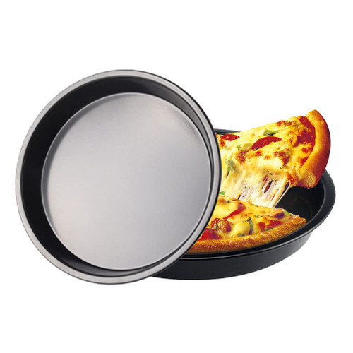 Stareal 2 Pack 6 inch Non-Stick Pizza Pan, Pizza Tray Carbon Steel Round Pizza Bakeware Set, Pizza Pan Set for Restaurants and Homemade Pizza Baking Stareal 2 Pack 6 inch Non-Stick Pizza Pan, Pizza Tray Carbon Steel Round Pizza Bakeware Set, Pizza Pan Set for Restaurants and Homemade Pizza Baking