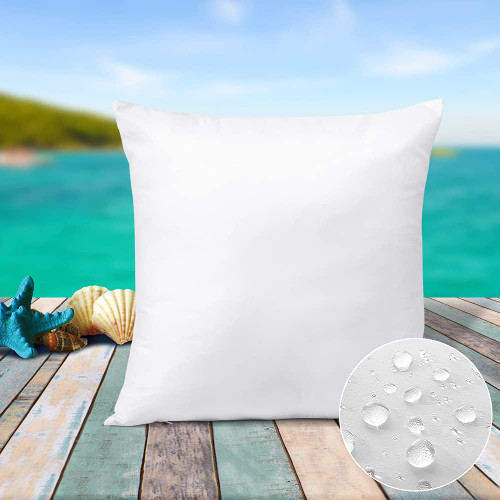 Soleebee Water Resistant Throw Pillow Inserts, Square Decorative Throw Pillow Inserts, Hypoallergenic Couch Cushion Sham Stuffer (18 x 18 Inches)