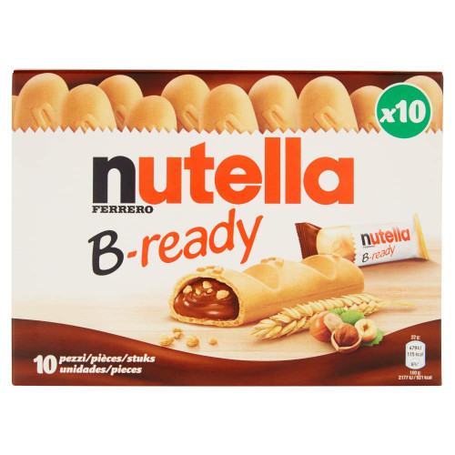 Nutella B-Ready Hazelnut Chocolate Biscuits, Pack of 10