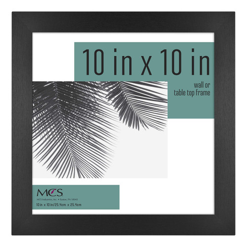 MCS Studio Gallery Frame, Black Woodgrain, 10 x 10 in, Single