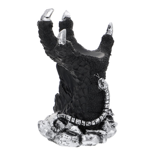 SEWACC Resin Crystal Ball Sphere Holder Dragon Claw Crystal Ball Stand Glass Ball Display Base Resin Figurines Home Desktop Decoration ( Silver ) SEWACC Resin Crystal Ball Sphere Holder Dragon Claw Crystal Ball Stand Glass Ball Display Base Resin Figurines Home Desktop Decoration ( Silver )