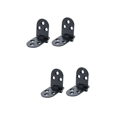 DOITOOL 4 Pcs Wood gate Hinges Kitchen Cabinet Door Hinges Thicken Square Hinges Iron Door Hinges Cabinet Hinge Hinges for Cabinet Doors Hinges for Kitchen cabinets Black Door Hinges Flat