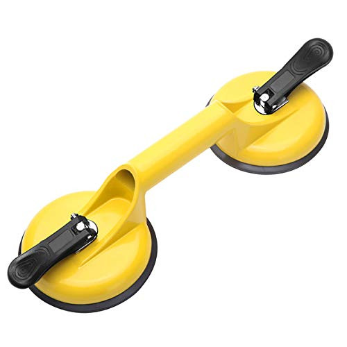 FCHO Glass Suction Cups Heavy Duty Aluminum Vacuum Plate Handle Glass Holder Hooks to Lift Large Glass/Floor Gap Fixer/Tile Suction Cup Lifter/Moving Glass/Pad for Lifting/Dent Puller