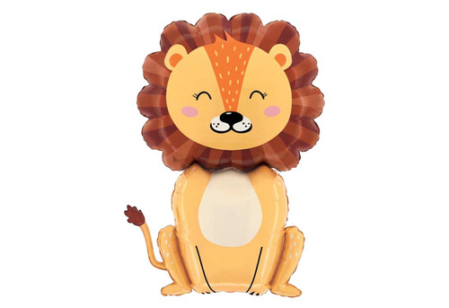 Adorable Jungle Lion 32" Foil Party Balloon