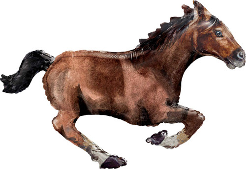 Galloping Horse Jumbo 40" Foil Party Balloon by Anagram