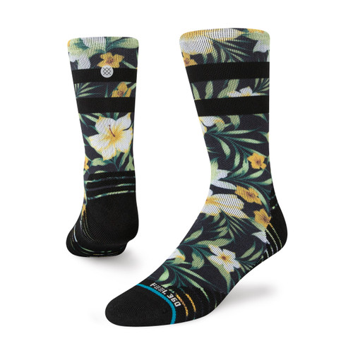 Stance Terrace Crew Socks (Medium, Black)