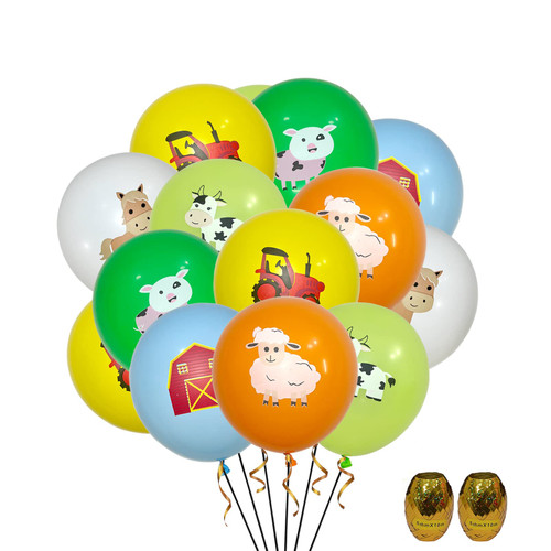 MANGUO 60PCS 12inch Farm Animal Balloons Decorations, Cow Sheep Pig Farmhouse Farm Animal Themed Latex Balloons Party Decoration for Kid Birthday Party Baby Shower Indoor Outdoor Decor, Multicolor MANGUO 60PCS 12inch Farm Animal Balloons Decorations, Cow Sheep Pig Farmhouse Farm Animal Themed Latex Balloons Party Decoration for Kid Birthday Party Baby Shower Indoor Outdoor Decor, Multicolor