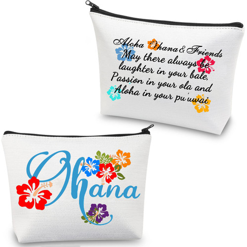 CMNIM Ohana Gifts Ohana Makeup Bag Ohana Friend Family Gifts Ohana Hibiscus Flower Cosmetic Bag Hawaiian Gifts Ohana Travel Pouch (Ohana Makeup Bag) CMNIM Ohana Gifts Ohana Makeup Bag Ohana Friend Family Gifts Ohana Hibiscus Flower Cosmetic Bag Hawaiian Gifts Ohana Travel Pouch (Ohana Makeup Bag)
