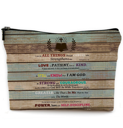 NEGIGA Inspirational Scripture Bible Verse Makeup Bag Travel Cosmetic Bags,Christian Cosmetic Makeup Bags with Zipper Pouch Travel Toiletry Case,Christian Gifts for Women NEGIGA Inspirational Scripture Bible Verse Makeup Bag Travel Cosmetic Bags,Christian Cosmetic Makeup Bags with Zipper Pouch Travel Toiletry Case,Christian Gifts for Women