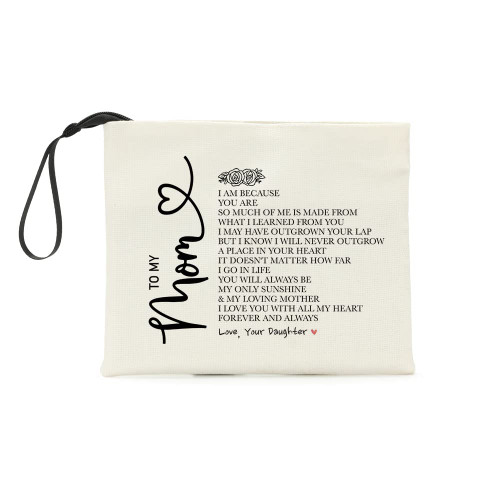 Birthday Gifts for Mom My Loving Mother Make Up Bag Cosmetic Bag for Women Gifts for Mom Thank You Mothers Day Christmas Appreciation Gifts for Women Mother from Daughter Son Birthday Gifts for Mom My Loving Mother Make Up Bag Cosmetic Bag for Women Gifts for Mom Thank You Mothers Day Christmas Appreciation Gifts for Women Mother from Daughter Son