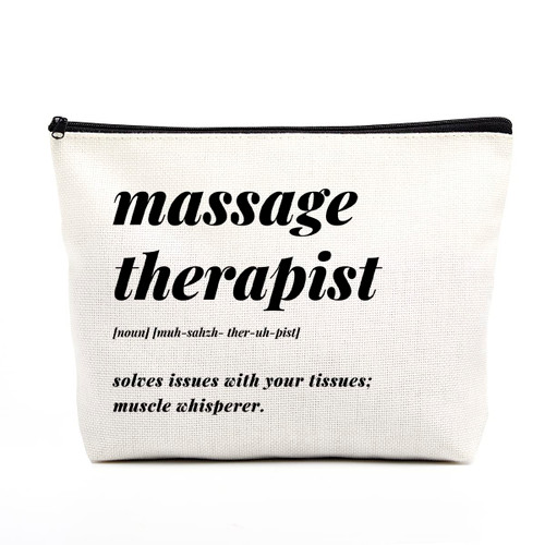fkovcdy Therapist Gifts Massage Therapist Gifts for Women Physical Therapy Gifts Makeup Bag Birthday Christmas Thank You Gift for Her Female Massage Therapist Chiropractor Travel Pouch