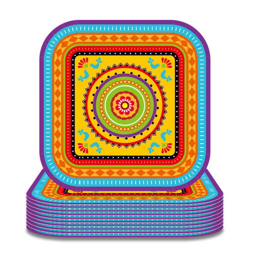 24 Pcs 7" Mexico Fiesta Party Plates Mexican Party Theme Birthday Supplies Decorations Disposable Paper Dessert Plates for Wedding Baby Shower Fiesta Party Decorations 24 Pcs 7" Mexico Fiesta Party Plates Mexican Party Theme Birthday Supplies Decorations Disposable Paper Dessert Plates for Wedding Baby Shower Fiesta Party Decorations